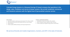 Desktop Screenshot of coloradoenergysystems.com