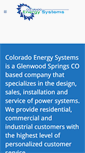 Mobile Screenshot of coloradoenergysystems.com